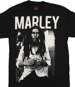 Marley Portrait Black T-Shirt