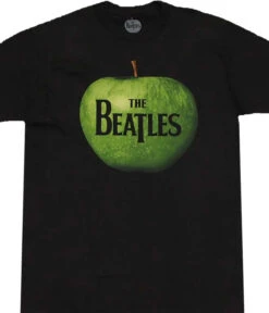 Beatles Apple Logo Black T-Shirt