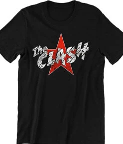 The Clash Star Logo Black T-Shirt