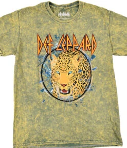 Def Leppard Big Cat Green T-Shirt