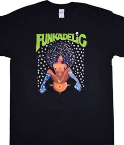 Funkadelic Afro Girl Black T-Shirt
