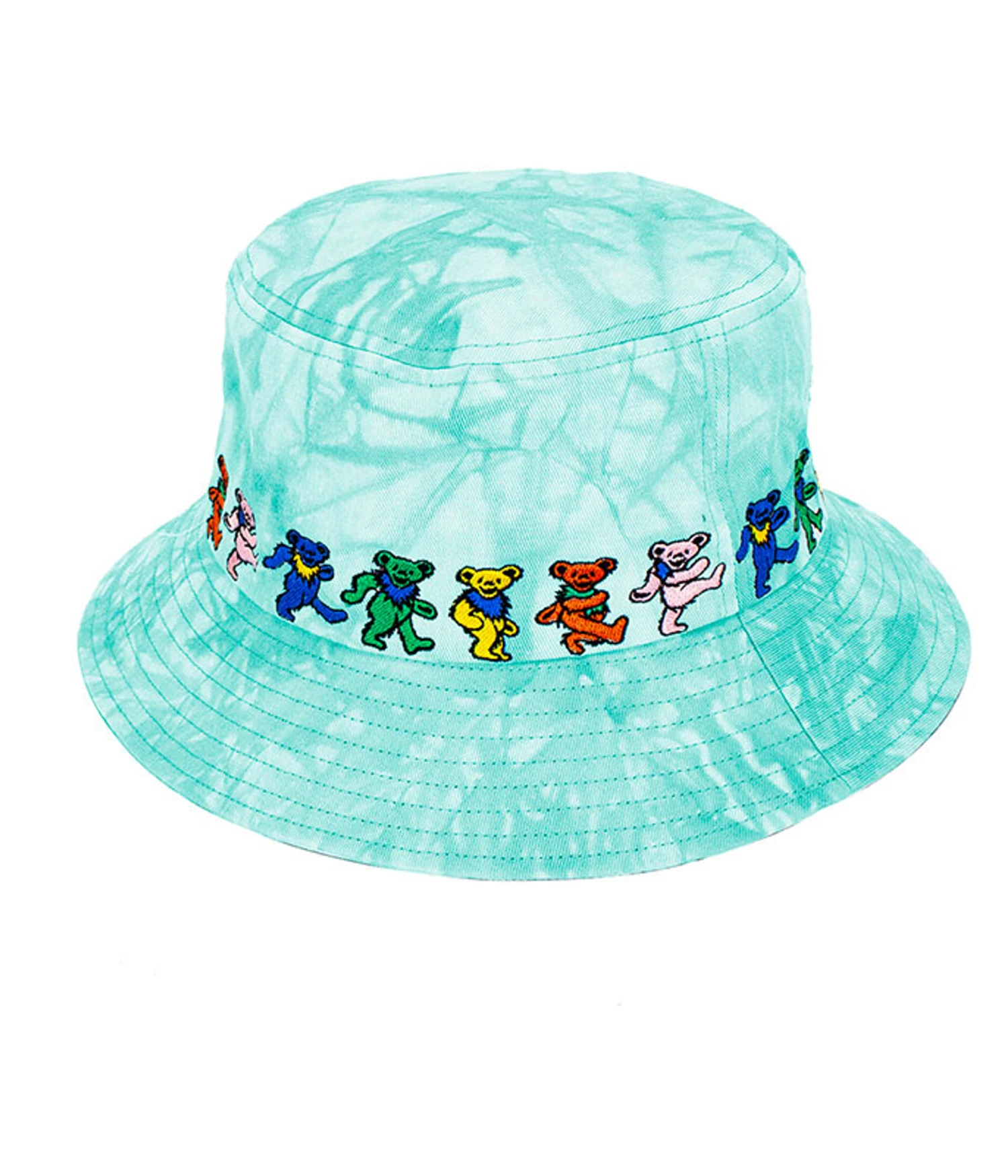 Dancin Bear Tie-Dye Green Bucket Hat 1 Dancin Bear Tie-Dye Green Bucket Hat