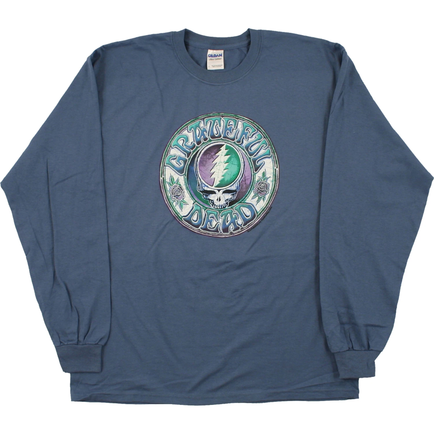 Batik SYF Blue Long Sleeve T-Shirt 2 Batik SYF Blue Long Sleeve T-Shirt - Image 2
