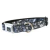 SYF Black And Gray Dog Collar Lg