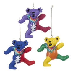 GD Dancing Bear 3pc Ornament Set -BOWIE Shop RETGDDB3POS 99855.1638286447