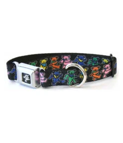 Dancing Bear Dog Collar Lg Black