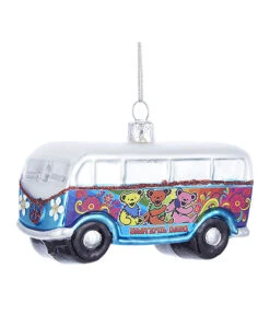 GD Bus Glass Ornament