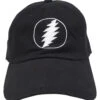 GD Lightning Bolt Black Baseball Cap