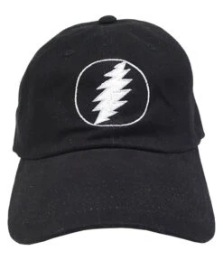 GD Lightning Bolt Black Baseball Cap