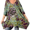 Grateful Dead Space Your Face Tie-Dye Poncho