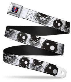 Space Your Face Seatbelt Belt White
