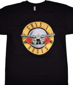 GNR Bullet Logo Black T-Shirt