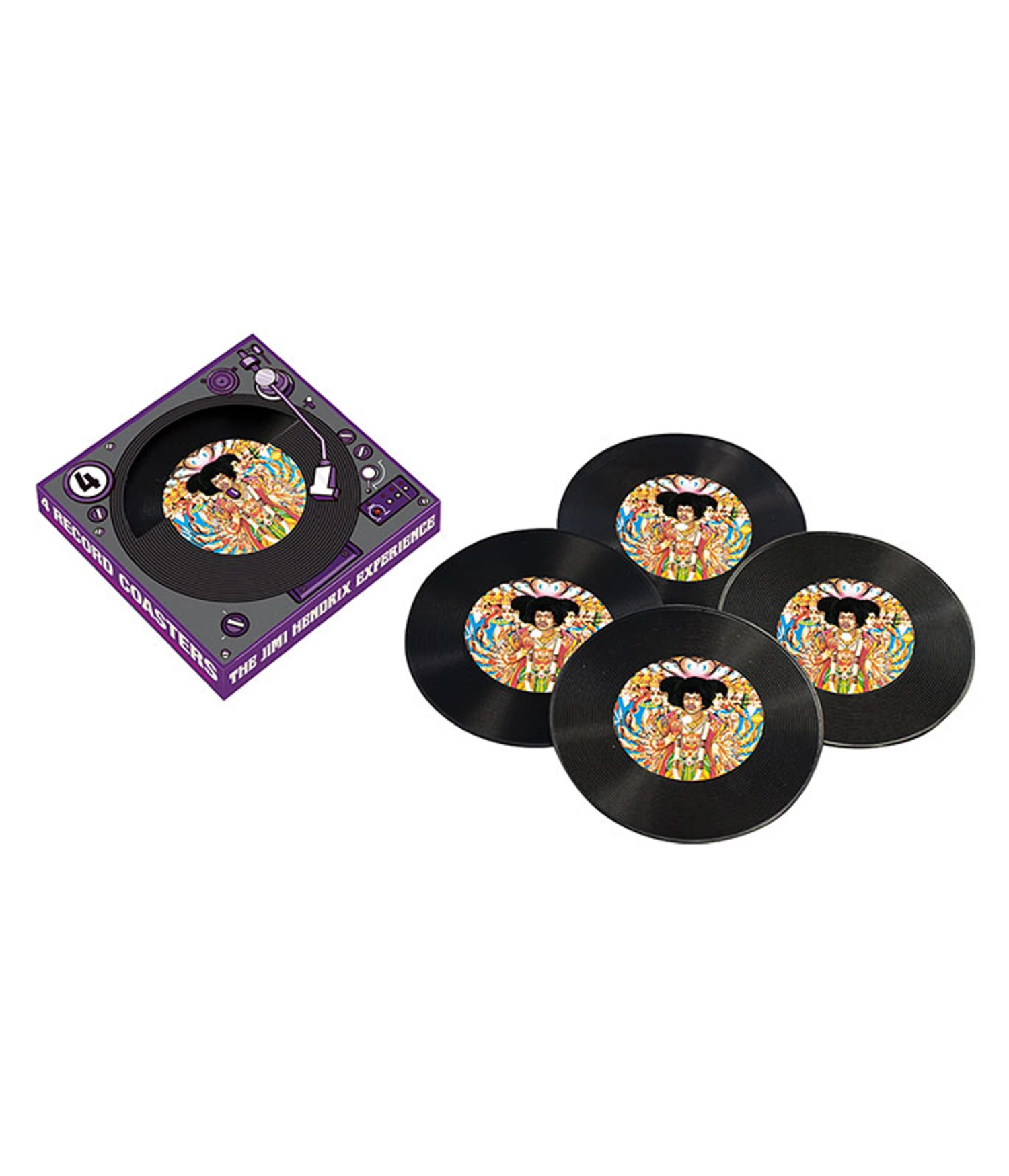 Jimi Hendrix Records Coaster Set 1 Jimi Hendrix Records Coaster Set