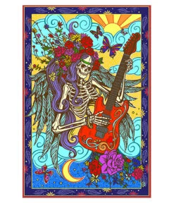 Hippie Guitar 3D Tapestry