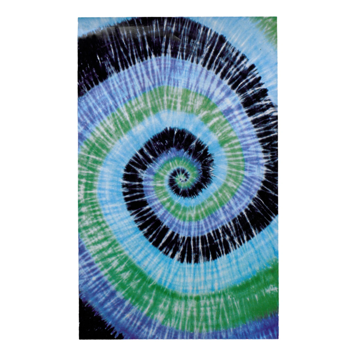 Blue Spiral Tie-Dye Tapestry 2 Blue Spiral Tie-Dye Tapestry - Image 2