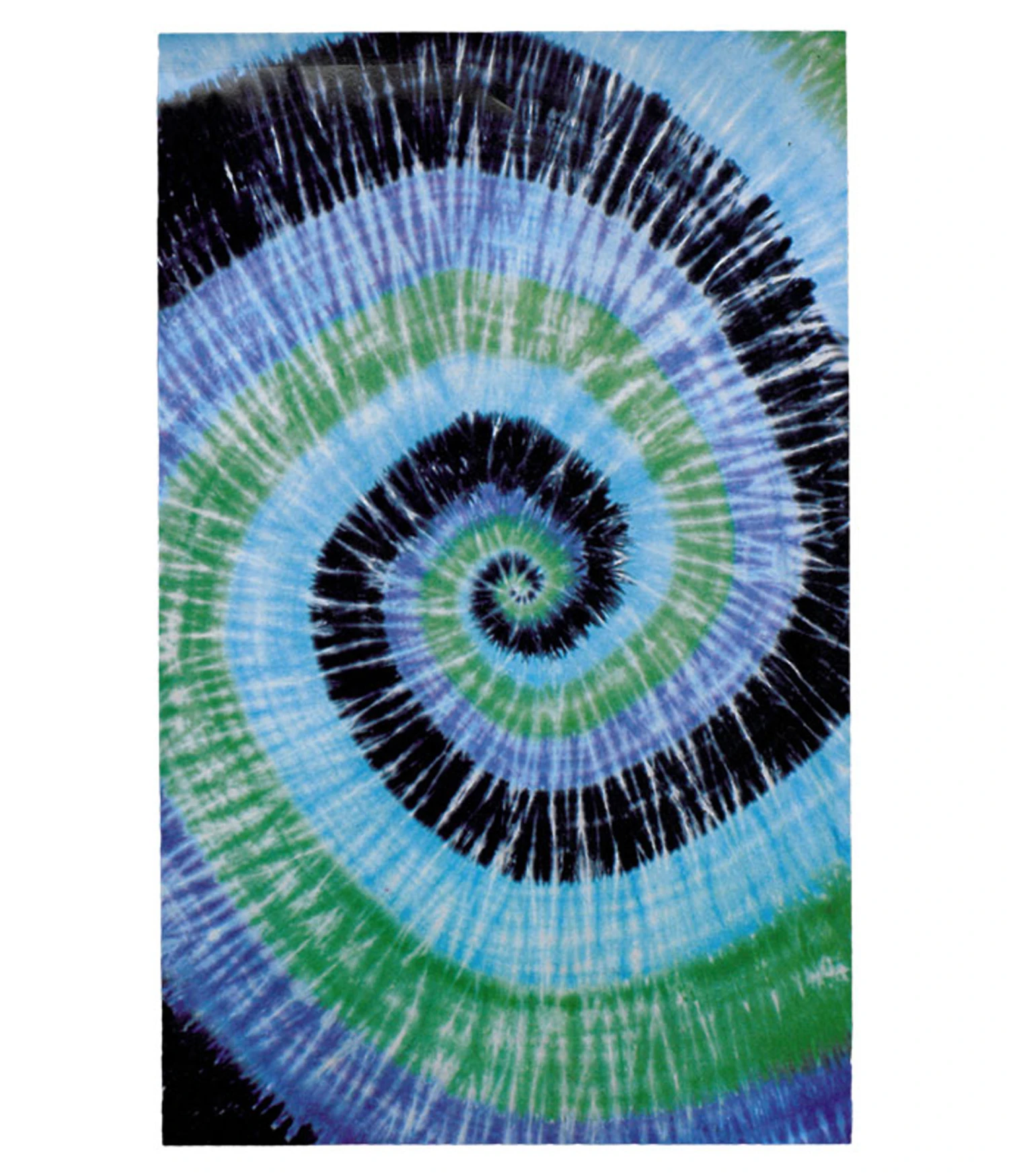 Blue Spiral Tie-Dye Tapestry 1 Blue Spiral Tie-Dye Tapestry