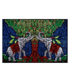 Elephant Tree 3D Tapestry