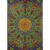 Green Sunburst 3D Tapestry