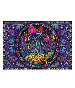 Mushrooms Horizontal 3D Tapestry