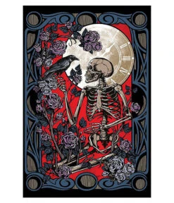 Moonlight Crow 3D Tapestry