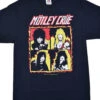 Motley Crue Fire Group Black T-Shirt