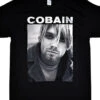 Nirvana Kurt Cobain Eyeliner Black T-Shirt