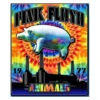 Pink Floyd Tie-Dye Animals Fleece Blanket