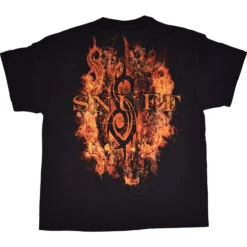 Slipknot Radio Fire Black T-Shirt -BOWIE Shop RETSKRFb 87543.1615482772