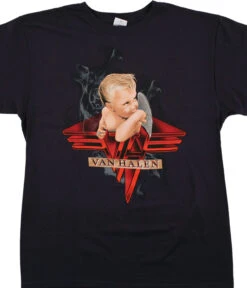 Van Halen Smoking Navy T-Shirt