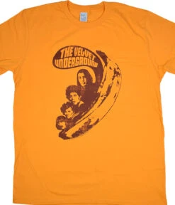 Velvet Underground VU Says Yellow T-Shirt