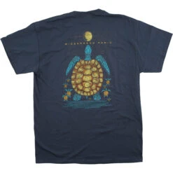 Widespread Blue Turtle Navy T-Shirt -BOWIE Shop RETWPDSb 39128.1396293020