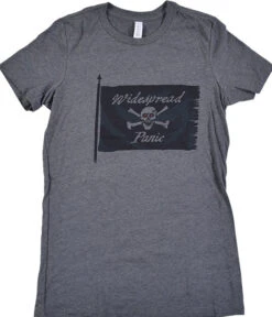 Jolly Roger Dark Heather Grey Juniors Long Length T-Shirt