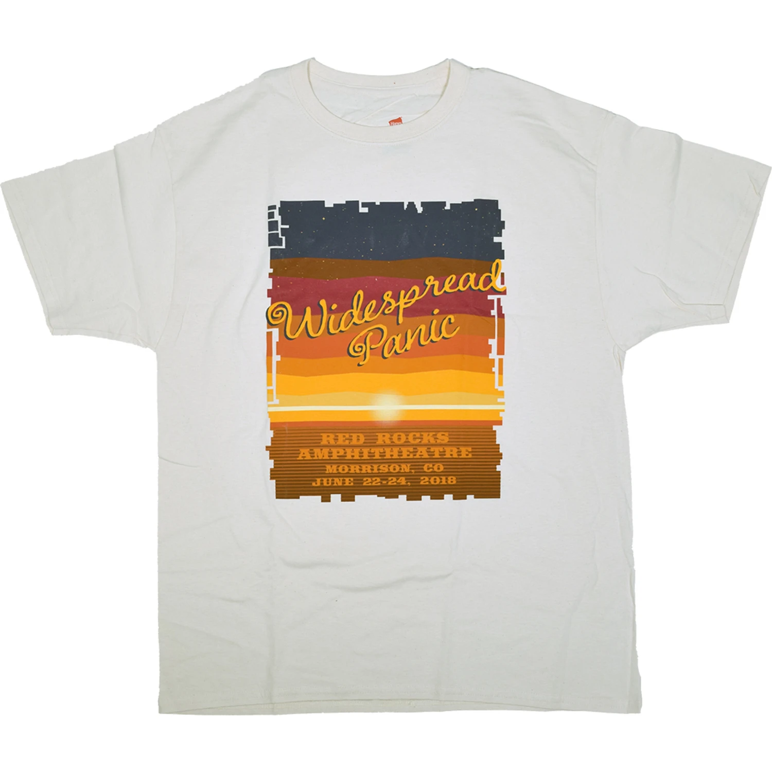 Widespread Panic Red Rocks White T-Shirt 2 Widespread Panic Red Rocks White T-Shirt - Image 2