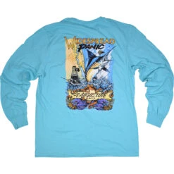 Widespread St. Augustine Light Blue Long Sleeve T-Shirt -BOWIE Shop RETWPSALSb 07655.1541539974