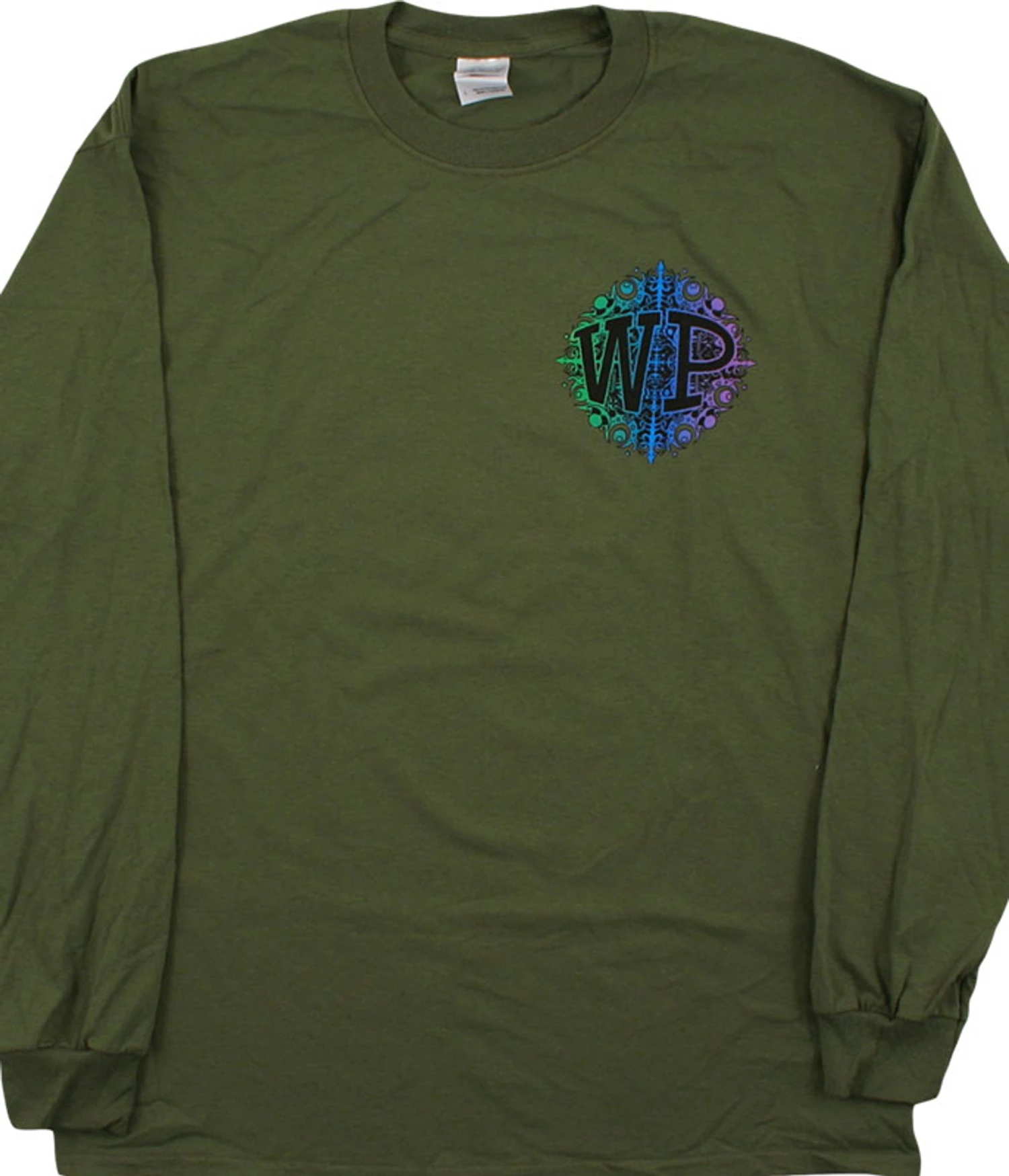 Widespread Snowflake Green Long Sleeve T-Shirt 1 Widespread Snowflake Green Long Sleeve T-Shirt