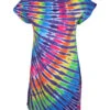 Rainbow Purple Streak Womens Unprinted Tie-Dye Sundress