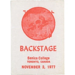Grateful Dead 1977 11-02 Backstage Pass 3 Grateful Dead 1977 11-02 Backstage Pass -BOWIE Shop VLT0008 70567.1389218888