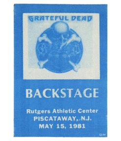 Grateful Dead 1981 05-15 Backstage Pass