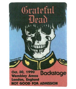 Grateful Dead 1990 10-30 Backstage Pass