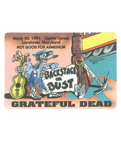 Grateful Dead 1991 03-20 Backstage Pass
