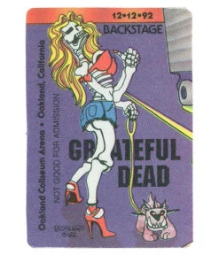 Grateful Dead 1992 12-12 Backstage Pass