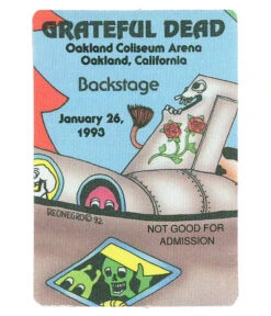 Grateful Dead 1993 01-26 Backstage Pass