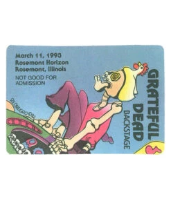 Grateful Dead 1993 03-11 Backstage Pass