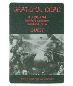 Grateful Dead 1994 03-20 Backstage Pass