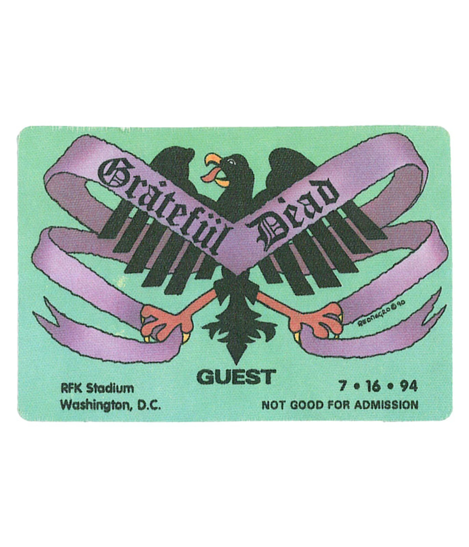 Grateful Dead 1994 07-16 Backstage Pass 1 Grateful Dead 1994 07-16 Backstage Pass