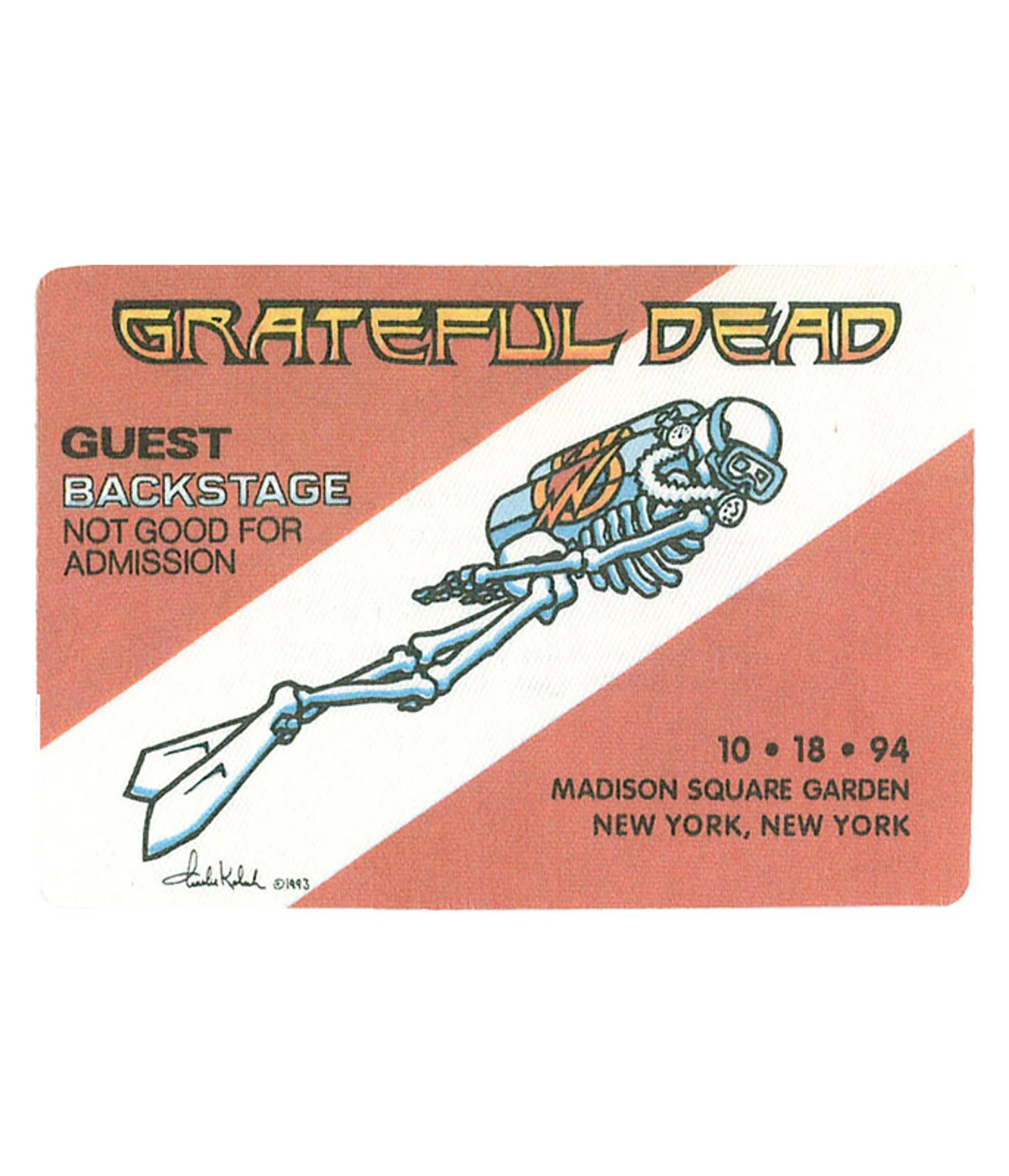 Grateful Dead 1994 10-18 Backstage Pass 1 Grateful Dead 1994 10-18 Backstage Pass
