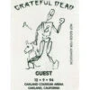 Grateful Dead 1994 12-09 Backstage Pass